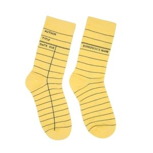 Out-of-Print Library Card Socks